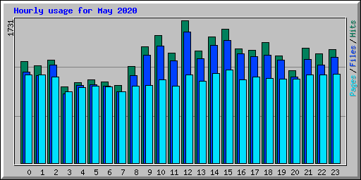 Hourly usage for May 2020