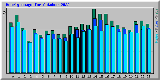 Hourly usage for October 2022