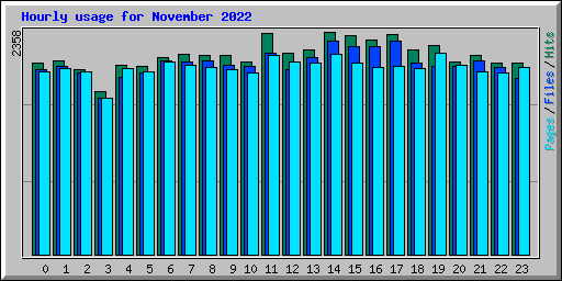 Hourly usage for November 2022