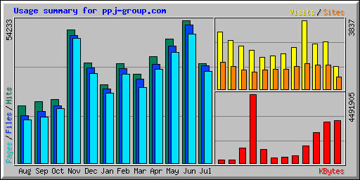 Usage summary for ppj-group.com